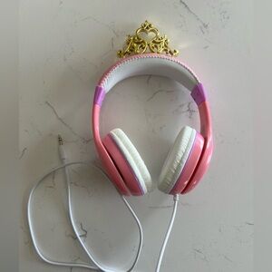 Princess Pink and White Headphones